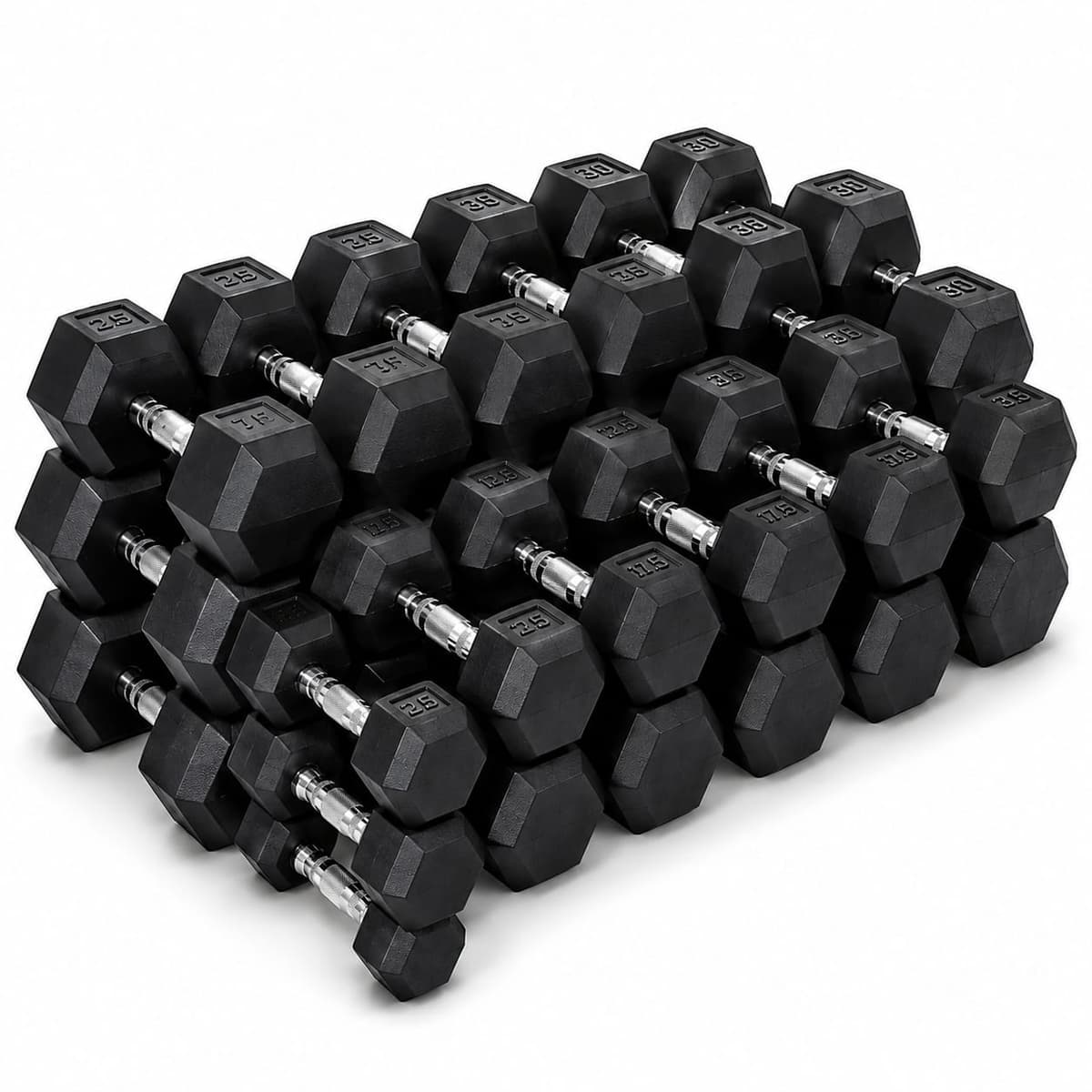 COMBO DUMBELL HEXAGONAL (12 PARES)