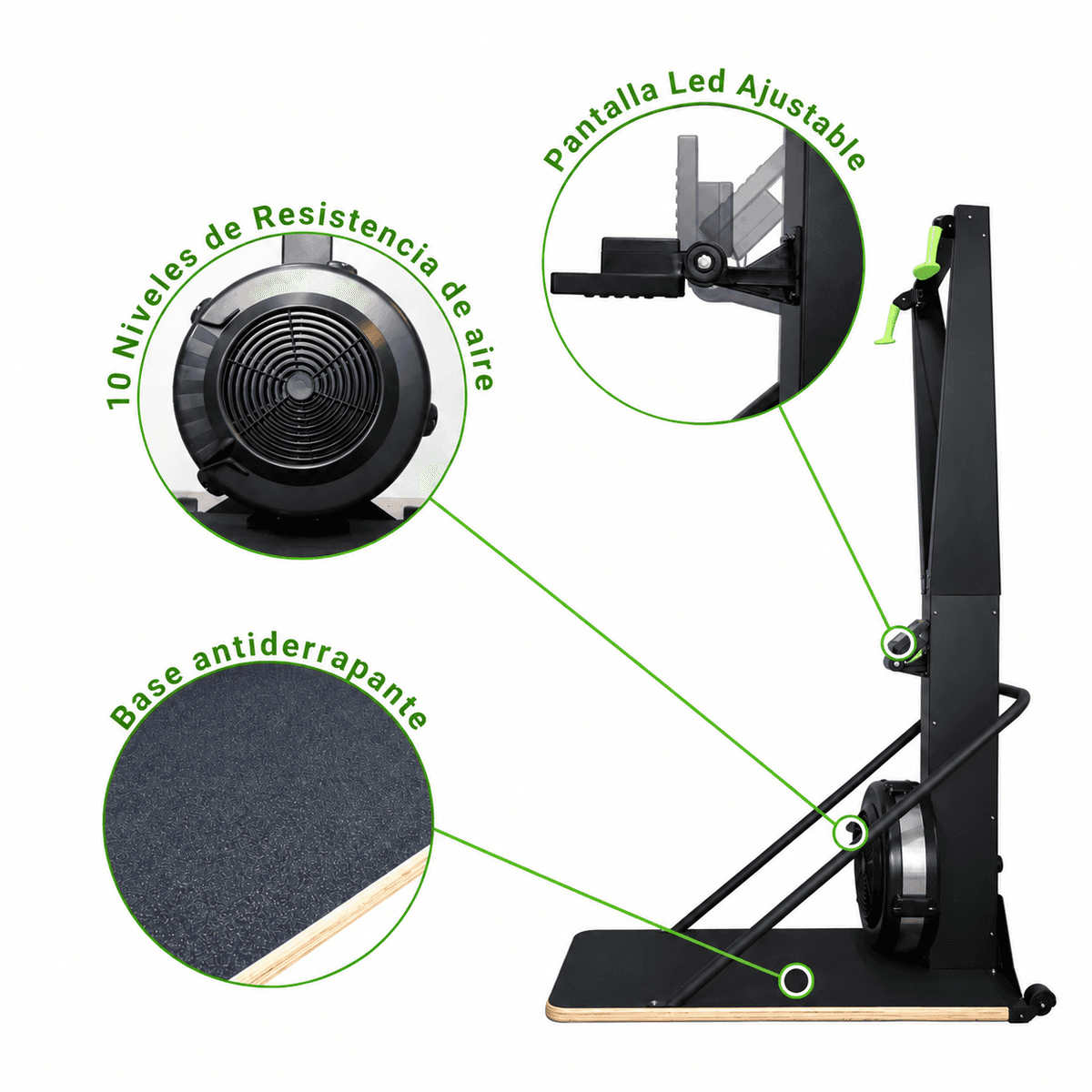 Air Ski Erg 2.0 – resistencia de aire y magnetica